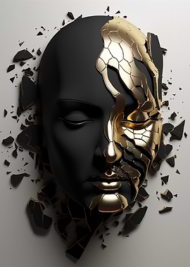 Shattered Gold Mask