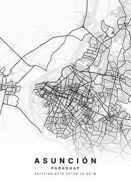 Asunción Paraguay City Map