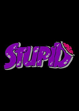 Purple Stupid Text Art