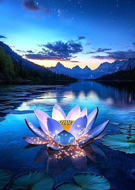 Glowing Lotus Lake