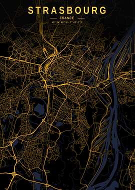 Strasbourg Golden Map