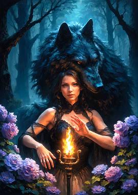 'Mistress of Night and Magic' - Hekate Painting