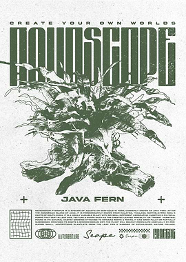 Java Fern Aquascaping Fish Room Poster