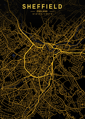 Sheffield Golden Map