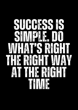 Success is Simple Quote