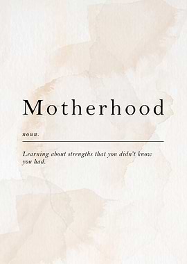 Perfect Mothers Day Gift Inspirational Motivational Positive Quote Motherhood Meaning