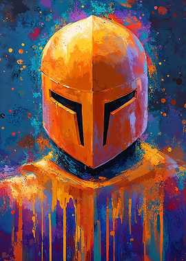 Golden Knight Helmet