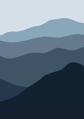 Abstract Mountain Range