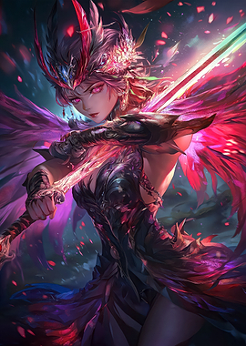 Crimson Winged Warrior