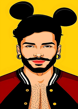 Mickey Mouse Inspired Portrait