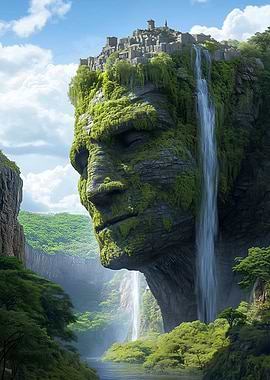 Stone Face Fantasy City