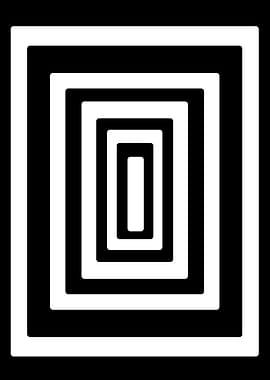 Black and White Square Illusion