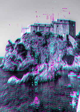 Glitch Castle on Cliff