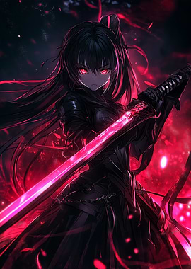Anime Girl with Sword