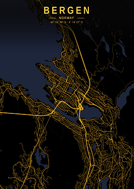 Bergen Golden Map