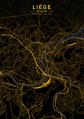 Liege Golden Map