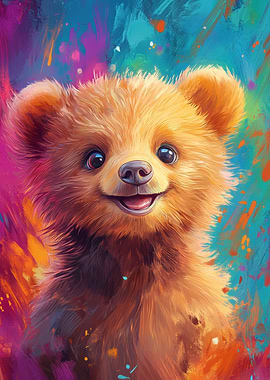 Smiling Bear Cub