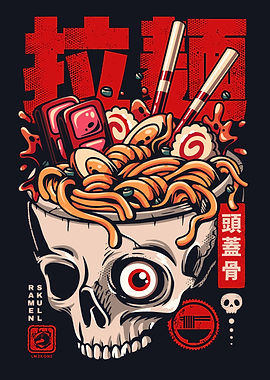 Skull Ramen Noodles