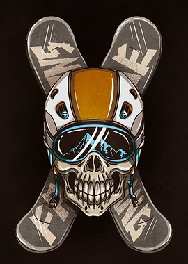 Skull Snowboarder
