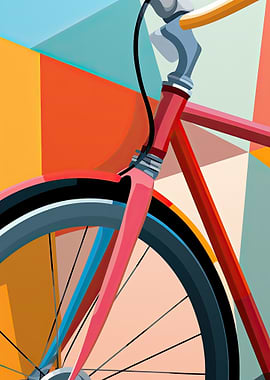 Colorful Bicycle Wheel
