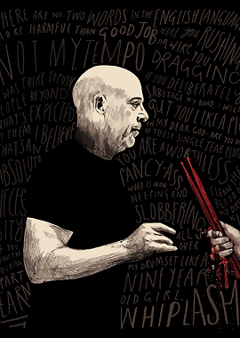 Angry Drummer Illustration