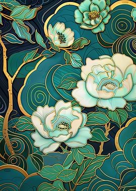 Floral Art Deco Design
