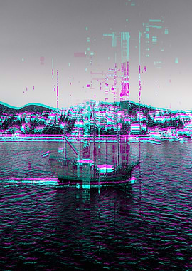 Glitch Art Ship