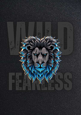 Wild Fearless Lion