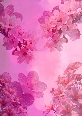 Pink Cherry Blossom Flowers