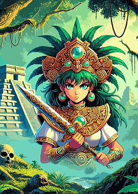Aztec Jungle Warrior Princess