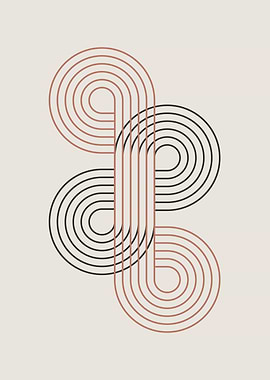 Abstract Line Art Print