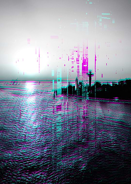 Glitched Cityscape