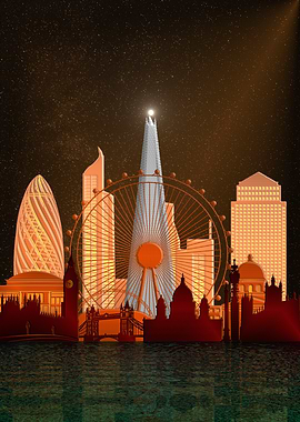 London Skyline Night