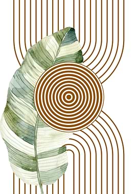 Tropical Leaf Abstract Art