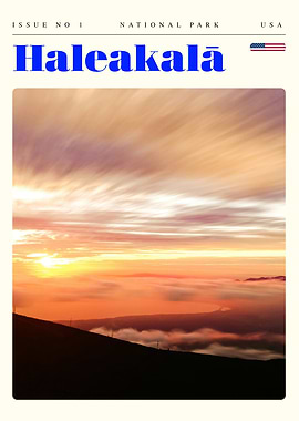 Haleakala National Park Travel Art Poster