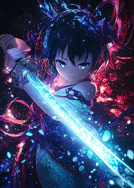 Anime Girl with Sword