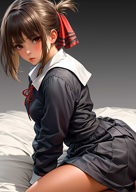 School Uniform Kaguya-sama Anime Girl