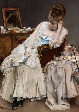 Woman Reading a Letter