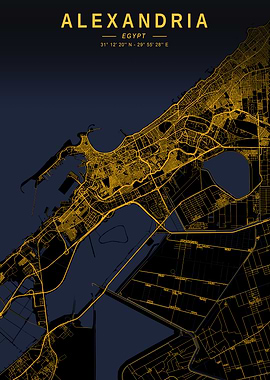 Alexandria Golden Map