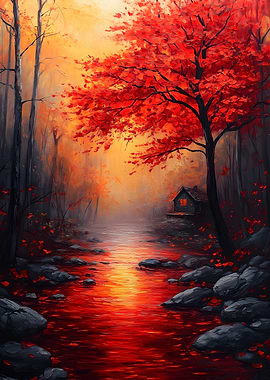 Autumn River Cottage