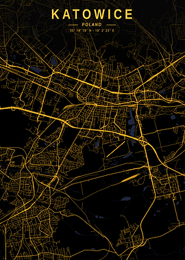 Katowice Golden Map