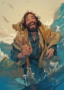 Jesus in the Sea