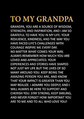 To My Grandpa