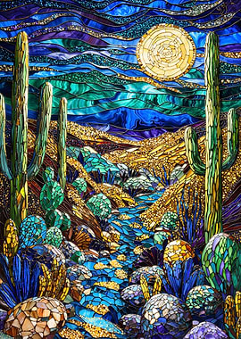 Midnight Dunes Mosaic