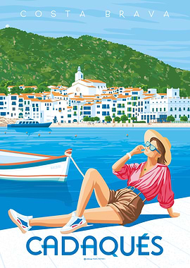 Cadaqués Costa Brava Poster