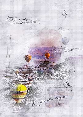 Hot Air Balloons over Cappadocia