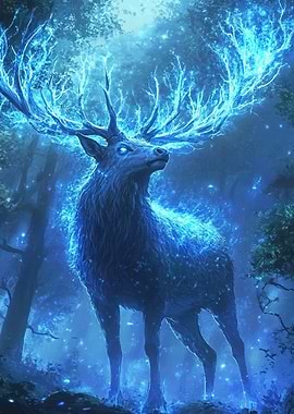 Blue Fire Stag