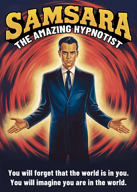 Samsara the Hypnotist Poster - Philosophical Poster