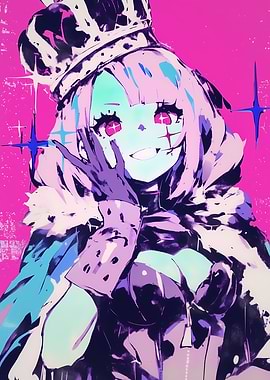 Anime Queen with Crown