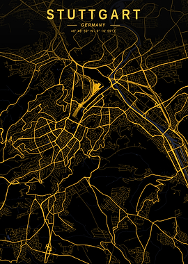 Stuttgart Golden Map
